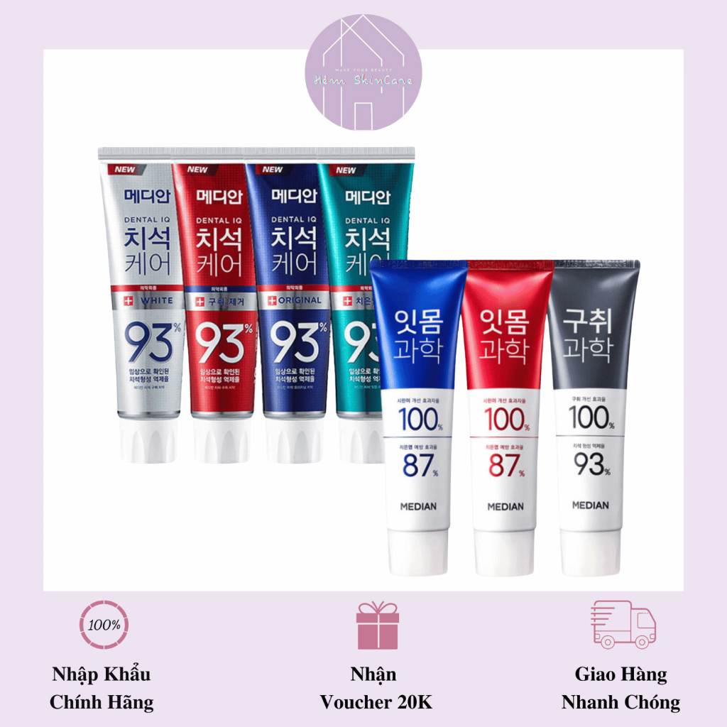Median Dental – Kem Đánh Trắng Răng Hàn Quốc 120g