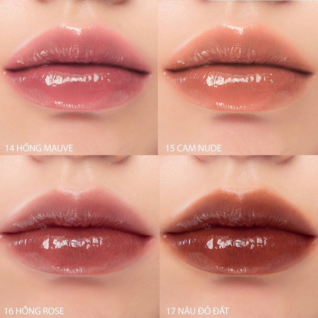 [NEW 14-17] Son Tint Bóng Siêu Lì, Căng Mọng Môi Hàn Quốc Romand Glasting Water Tint 4g (04 Đỏ Nâu, 03 Cam Gạch)