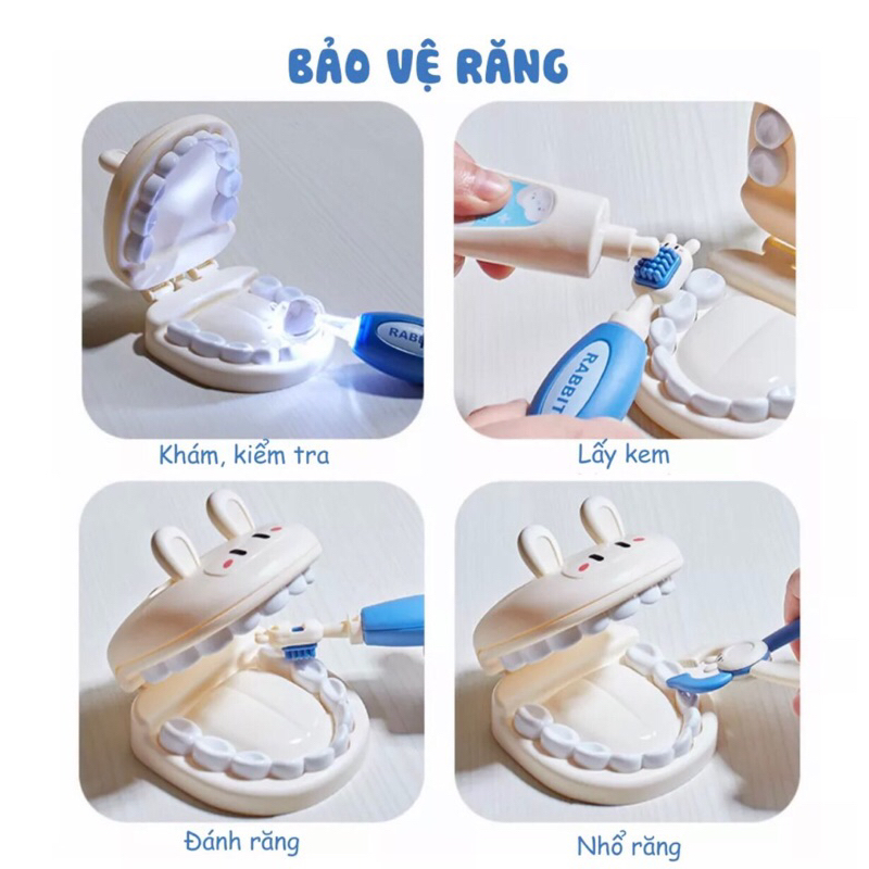Đồ chơi bác sĩ cho bé trai bé gái, đồ chơi nhập vai – Hộp đồ chơi dụng cụ y tế cho bé