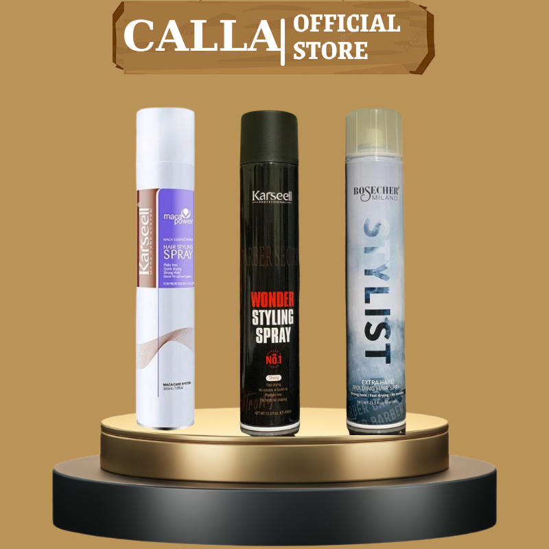 Gôm Xịt Tóc KARSEELL MACCA 400ML Giữ Nếp Tạo Kiểu Tóc Nam Nữ Chuẩn Salon Hương Nước Hoa | Calla Official