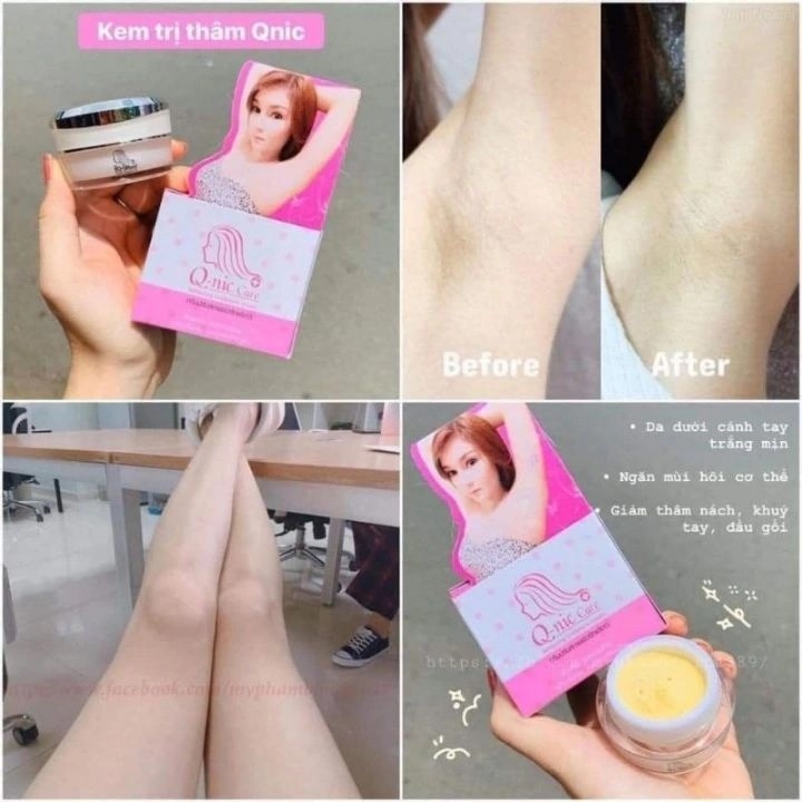 Kem Giảm Thâm Nách QNIC CARE, Thâm Mông, Đầu Gối, Khuỷu Tay Q-NIC CARE- 15Gr, Chính Hãng Thái Lan