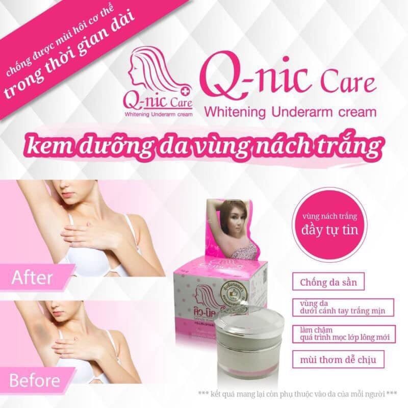 Kem Giảm Thâm Nách QNIC CARE, Thâm Mông, Đầu Gối, Khuỷu Tay Q-NIC CARE- 15Gr, Chính Hãng Thái Lan