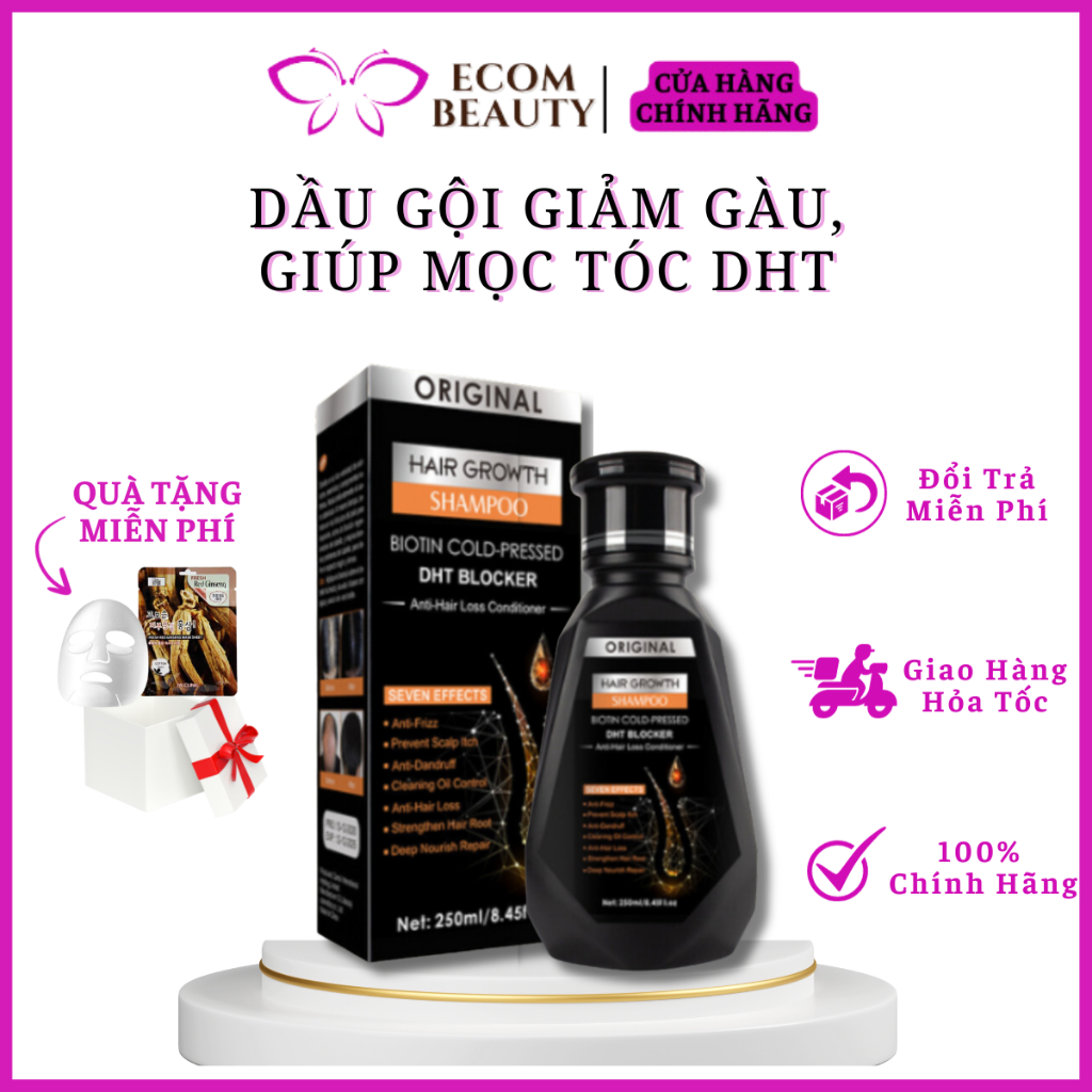Dầu gội mọc tóc giảm gàu DHT – Dầu gội DHT kích thích mọc tóc, giảm gàu, nấm ngứa, bảo vê nang tóc chắc khỏe