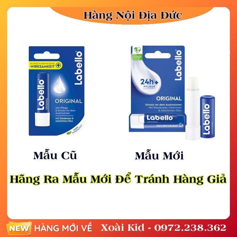 Son dưỡng Labello của Đức [Đủ Bill]
