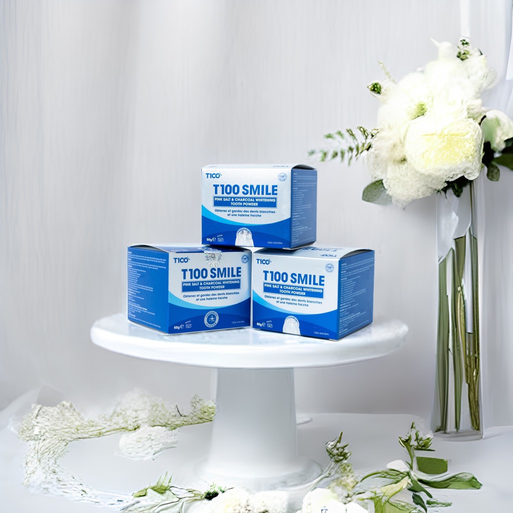 Bột làm trắng răng T100 smile chính hãng 50gr
