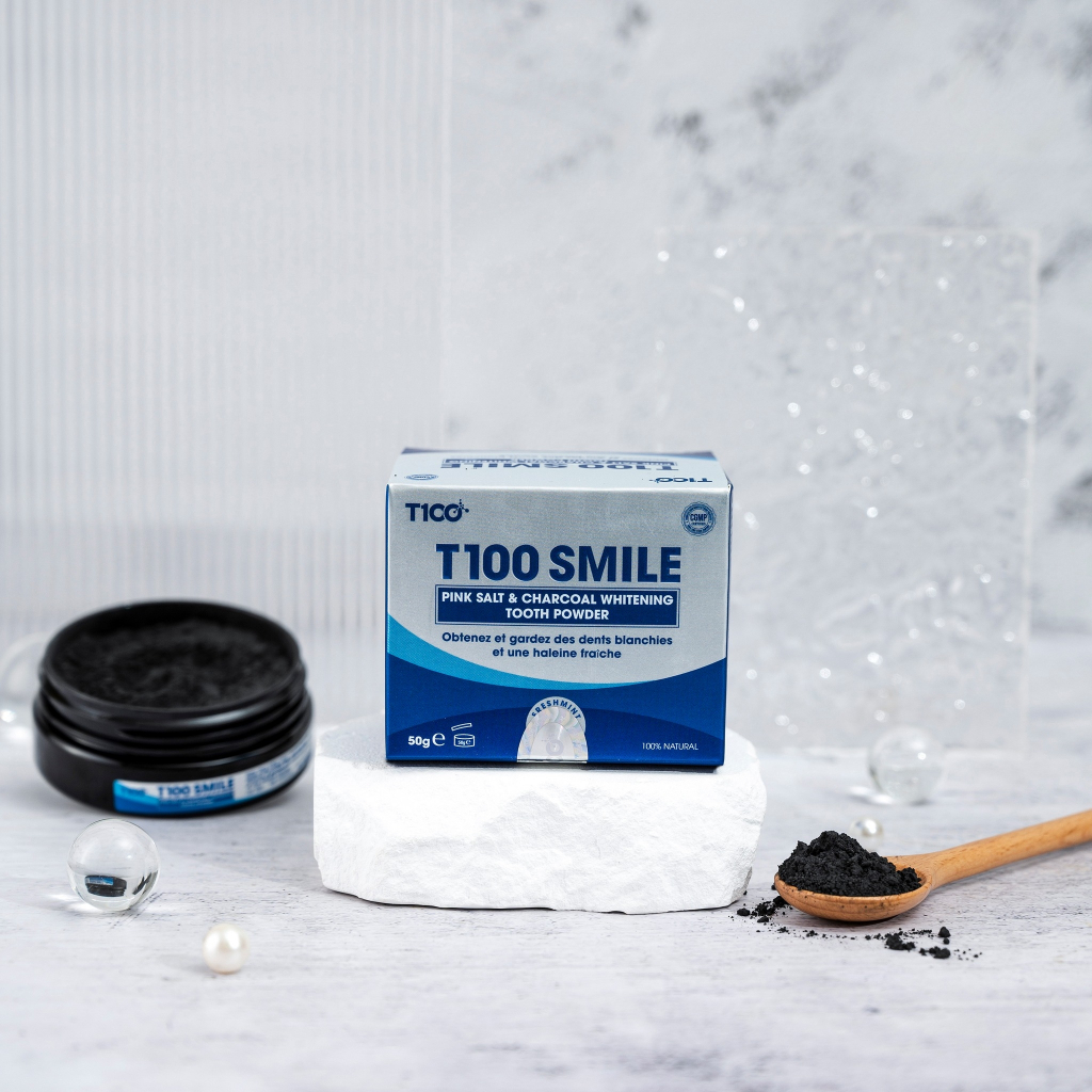 Bột làm trắng răng T100 smile chính hãng 50gr