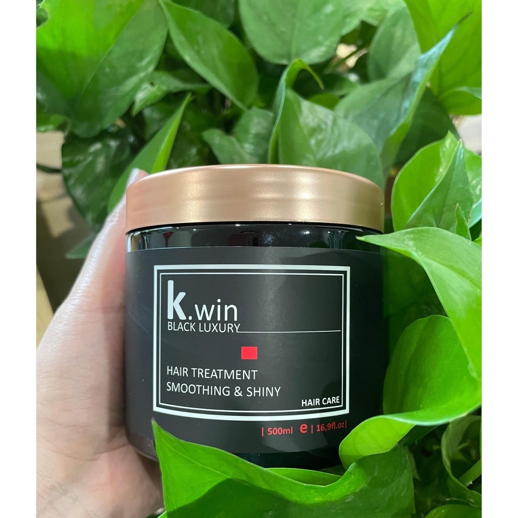 Kem ủ tóc phục hồi hư tổn hấp tóc argan siêu mềm mượt tóc khô xơ uốn nhuộm duỗi K.win luxury smoothing and shiny 500ml
