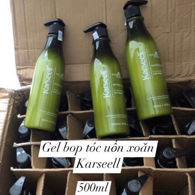Gel bóp tóc uốn xoăn Karseell Maca Naturally Curly tạo kiểu Tóc giữ nếp tóc xoăn mềm bóng 500ml