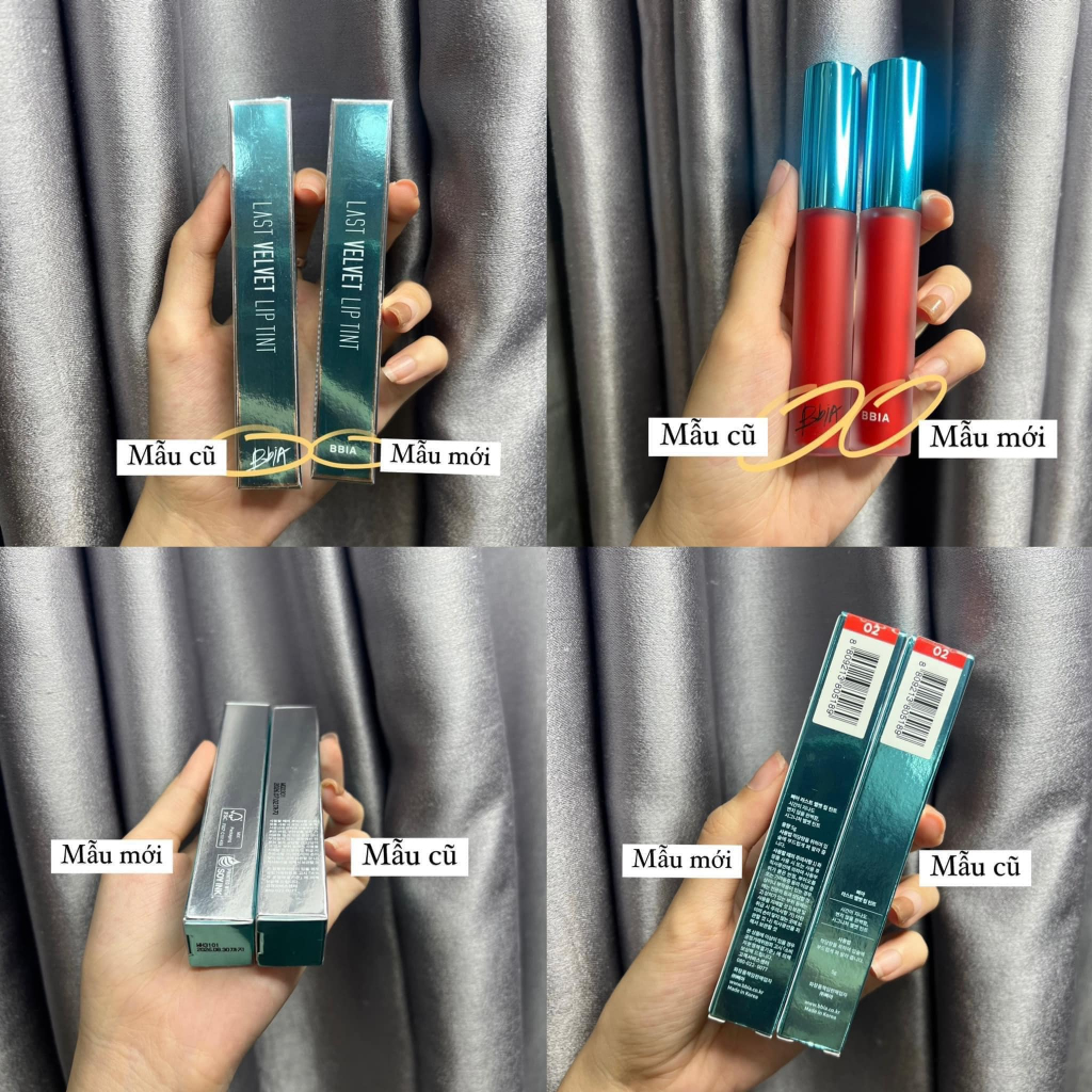 Son Kem Bbia 25 Last Velvet Lip Tint đủ màu 02 04 14 15 39 38 36 V25 V36 V38 Bbia Vegan mịn lì, lâu trôi, lên chuẩn màu