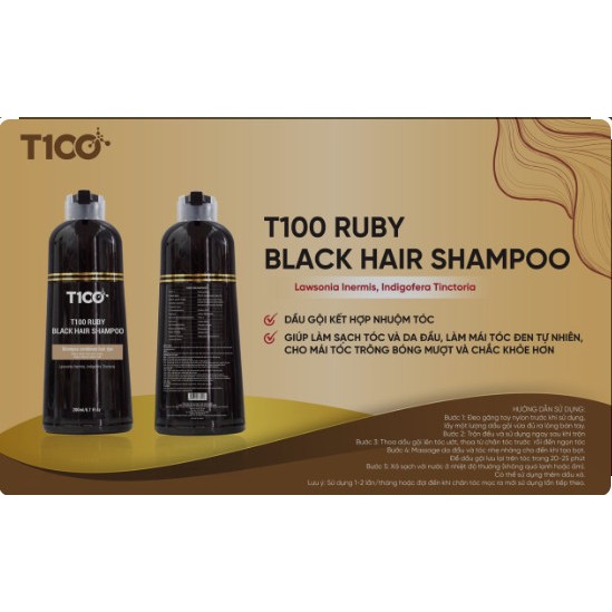 Dầu gội làm đen tóc thảo dược giúp tóc mềm mượt chắc khoẻ từ trong ra ngoài 200ml