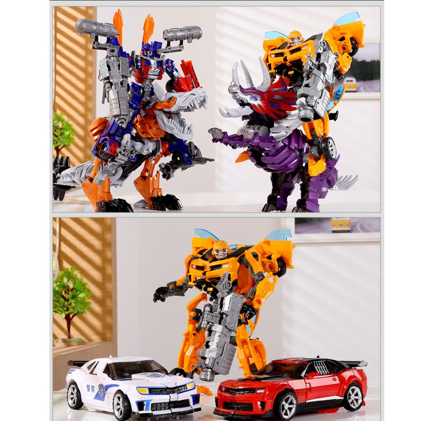 Đồ chơi robot siêu nhân biến hình oto lắp ráp Transformer, Optimus – Bumblebee TEEMO XE03