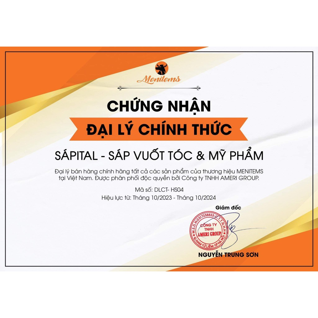 Sáp Vuốt tóc MENITEMS 50/100GR | Sáp dưỡng tạo kiểu tự nhiên, giữ nếp siêu cấp, hương nước hoa lôi cuốn