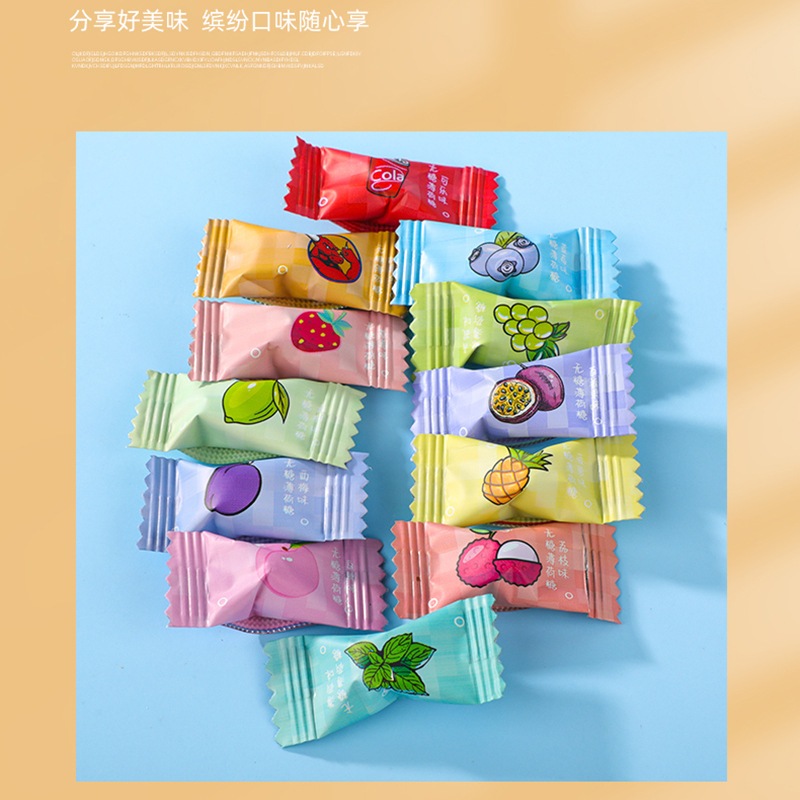 kẹo ngậm vitamin C không đường thơm miệng lạnh mix vị trái cây túi 100gram