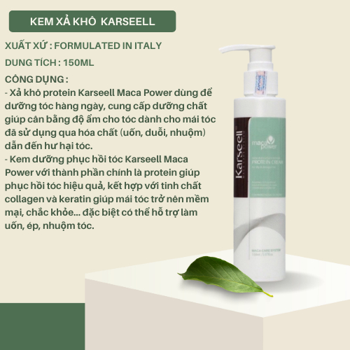 GEL XẢ KHÔ KARSEELL MACCA 500ML GIỮ NẾP TẠO KIỂU DƯỠNG TÓC UỐN XOĂN VÀO NẾP