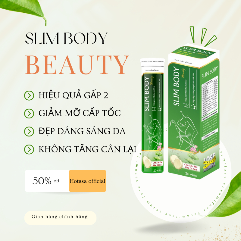 GIẢM CÂN CẤP TỐC VIÊN SỦI SLIM BODY BEAUTY ( PHIÊN BẢN NÂNG CẤP ) GIẢM NGAY 5-10KG VỚI LIỆU TRÌNH 4 HỘP GIẢM CÂN