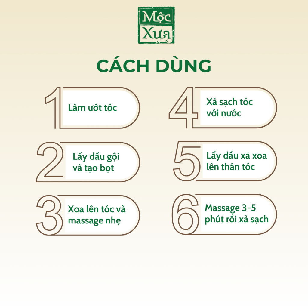 Bộ dầu gội xả bồ kết Mộc Xưa 500ml tinh chất hà thủ ô sạch gàu, ngăn ngừa rụng tóc, kiểm soát bã nhờn da đầu hiệu quả