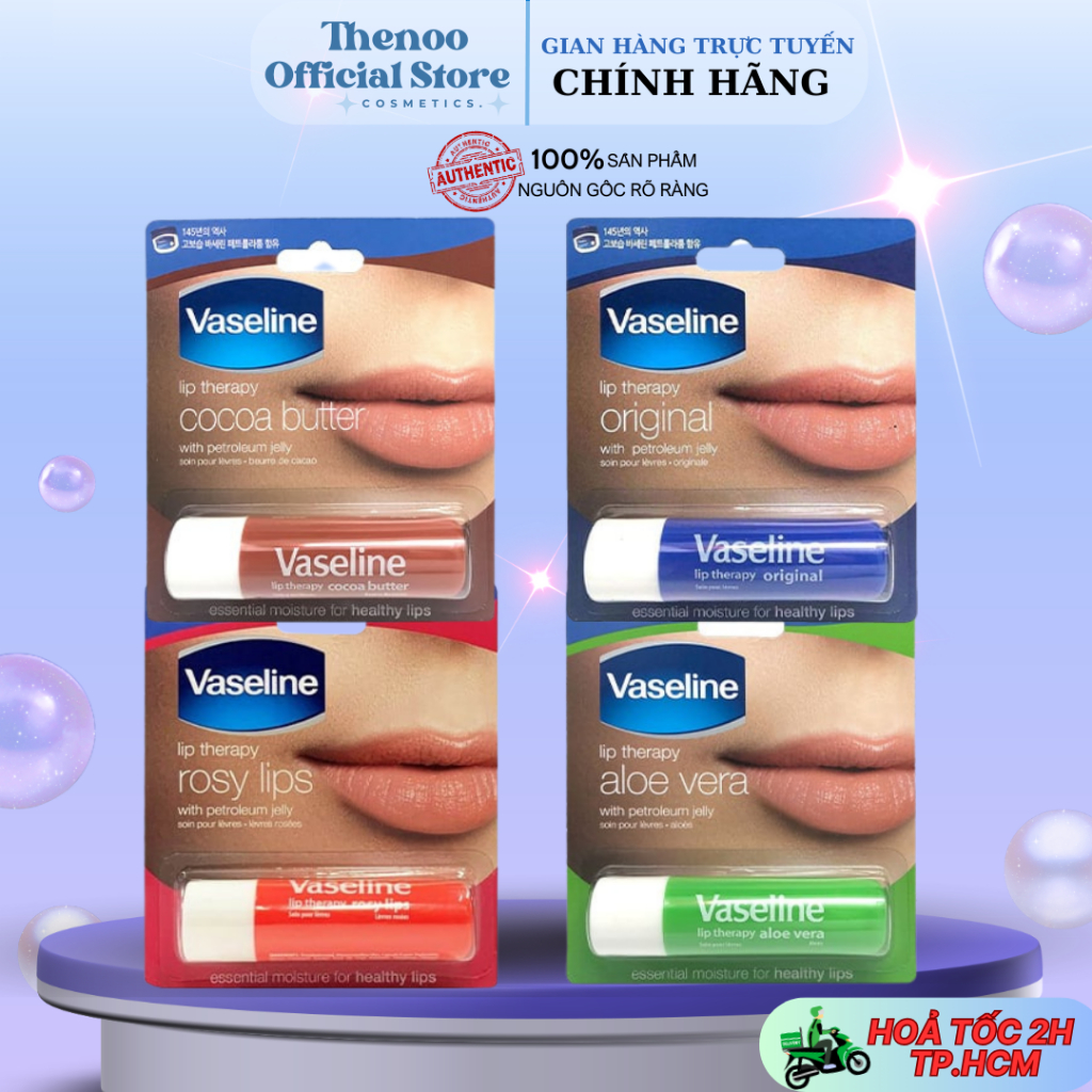 Son Thỏi Dưỡng Ẩm, Chống Nứt Nẻ Môi Vaseline Lip Therapy Dạng Thỏi 4.8g