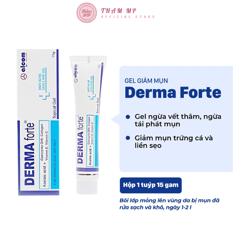 Derma Forte Giảm Thâm Mụn, Dưỡng trắng mịn da – Bản Thường