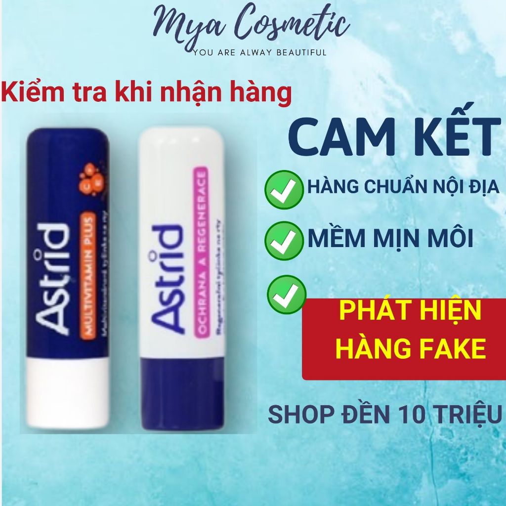 Son dưỡng mỡ hươu Astrid 4,7g giúp dưỡng môi mềm và hồng hào