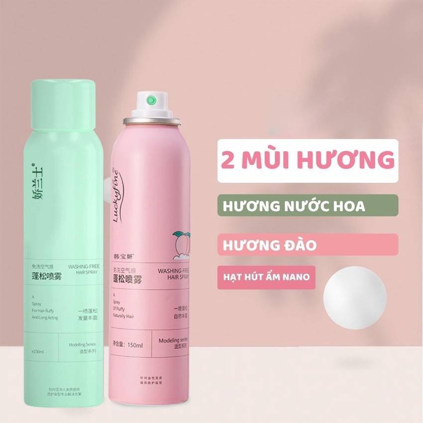 Dầu gội khô dạng xịt an toàn không cần nước dùng cho nam, nữ không bết tóc NAVI