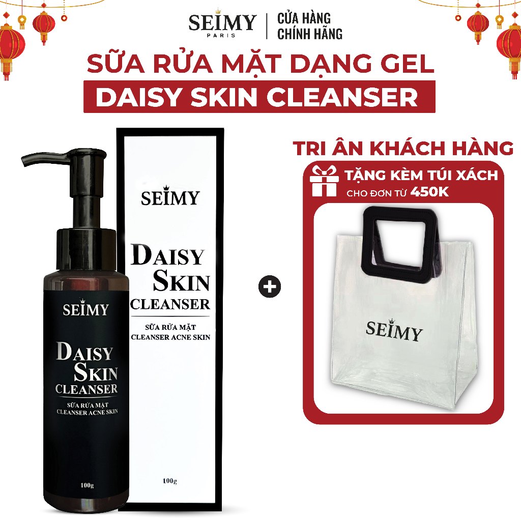 Sữa rửa mặt dạng gel Seimy – Daisy Skin Cleanser 100ml dành cho da dầu mụn, da nhạy cảm