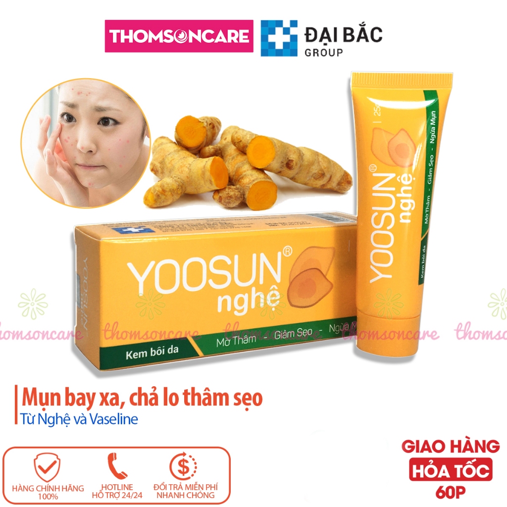 Kem nghệ Yoosun – ngừa mụn, ngừa sẹo từ tinh chất nghệ, có thêm vaseline dưỡng da, làm mềm mịn da