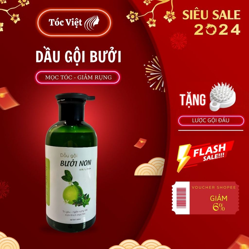 Dầu gội bưởi thảo dược kích mọc tóc giảm rụng tóc – dầu gội thiên nhiên chứa tinh dầu bưởi chống rụng tóc 500ml