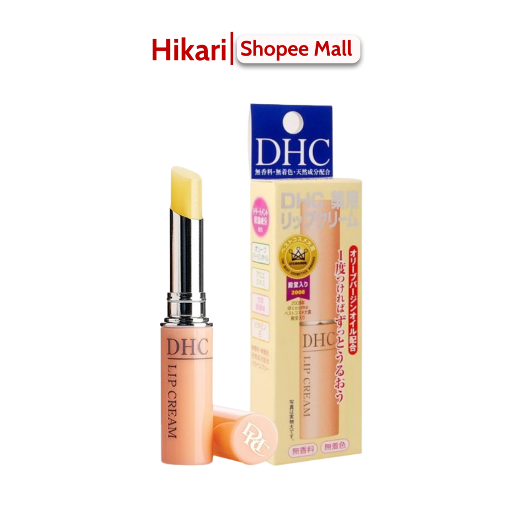 Son dưỡng môi DHC lip Cream 1.5g Nhật Bản mềm môi căng mọng; hỗ trợ ngừa thâm môi hiệu quả; làm hồng môi