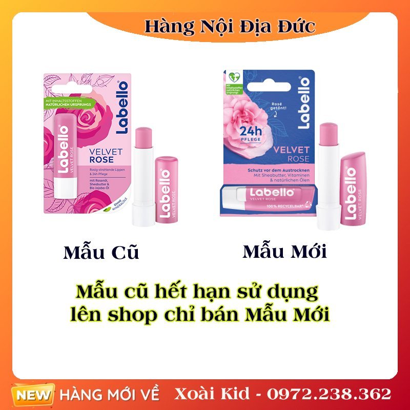 Son dưỡng Labello của Đức [Đủ Bill]
