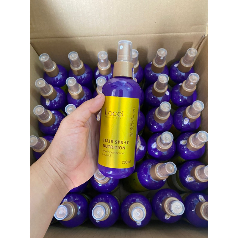 ( Gì  Cũng  Rẻ ) Xịt Dưỡng Tóc  LACEI NUTRITION 200ML DATE [2027/2026] _ (xịt dưỡng tóc lacei tím)