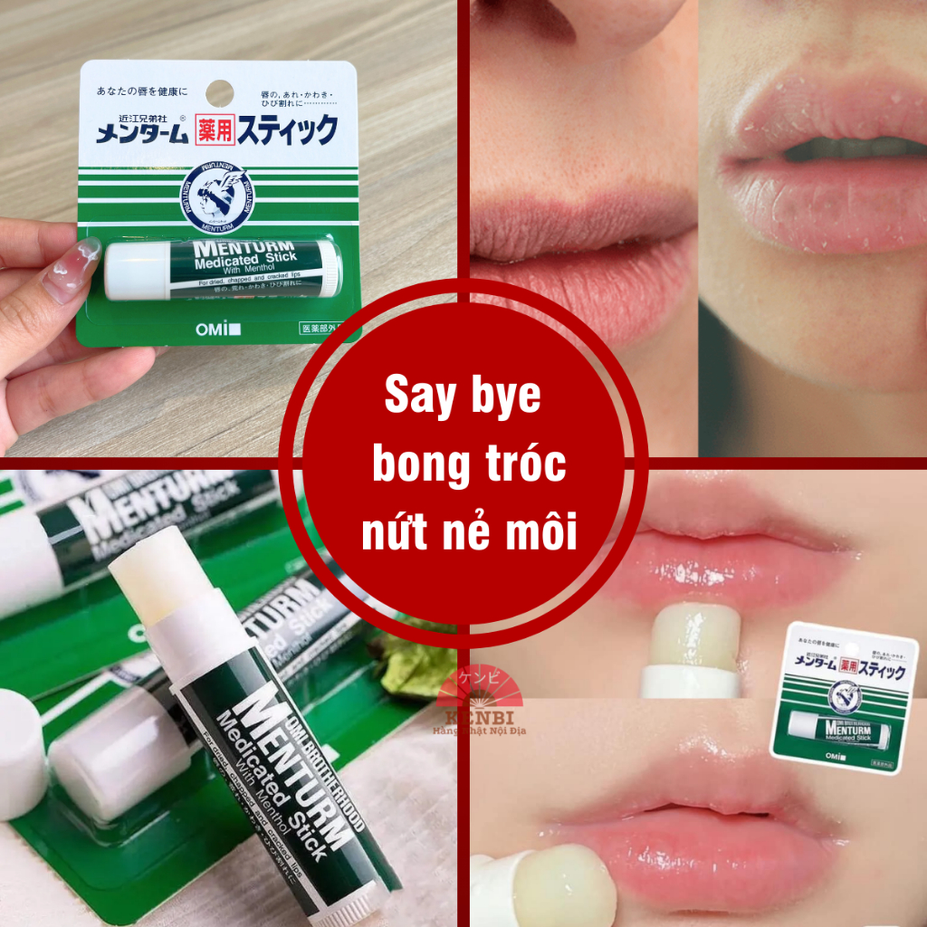 Son Dưỡng Môi Omi Brotherhood Menturm Medicated