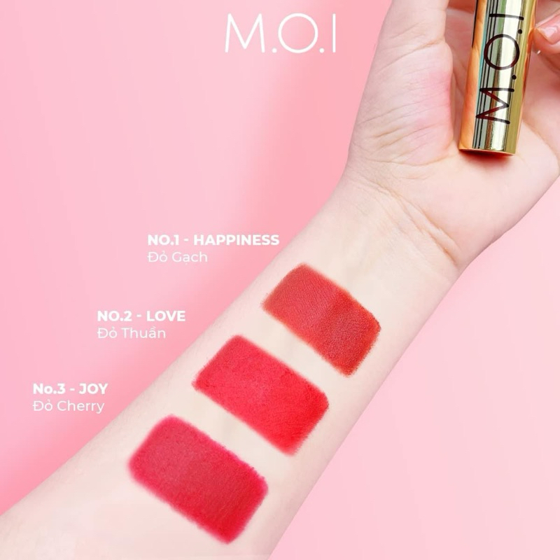 Son Kem Lì M.O.I Cosmetics chất nhung lì mềm môi nhiều dưỡng 3.5g