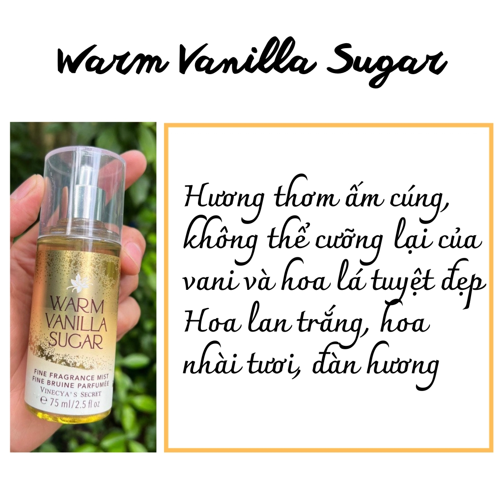 Xịt thơm body mist chai 75ml mới siêu thơm – Vinecya’s AME COSMETIC