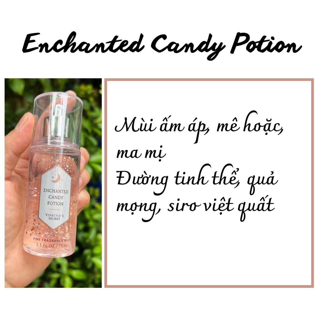 Xịt thơm body mist chai 75ml mới siêu thơm – Vinecya’s AME COSMETIC