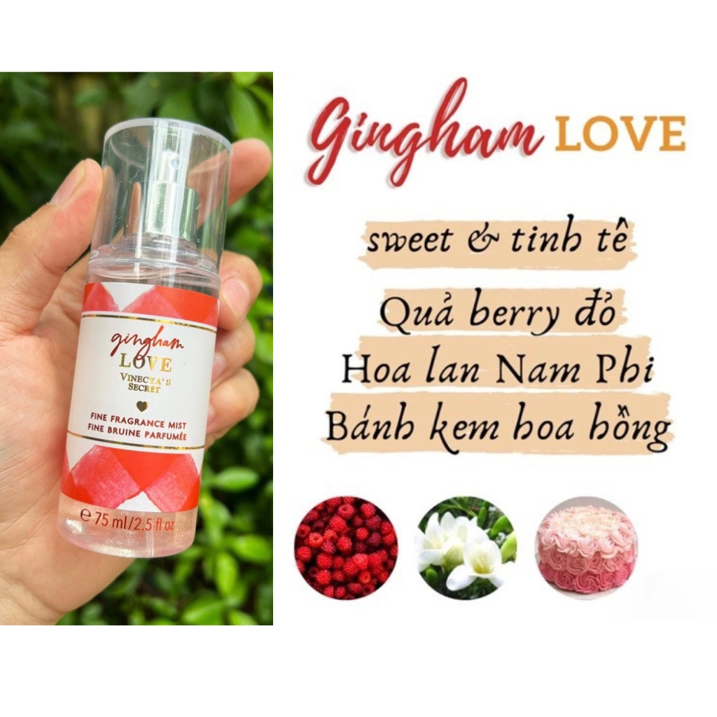 Xịt thơm body mist chai 75ml mới siêu thơm – Vinecya’s AME COSMETIC