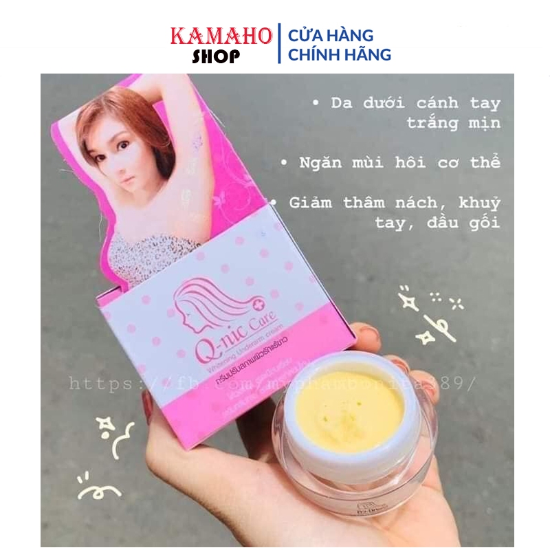 [Chuẩn Thái] Kem Giảm Thâm Nách Q-NIC CARE- 15Gr, Giảm Thâm Mông, Đầu Gối, Khuỷu Tay sâu lỗ chân lông