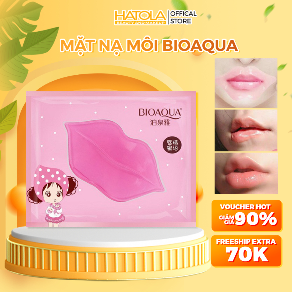 Mặt nạ môi collagen dưỡng môi căng bóng, hồng hào mask môi nội địa trung Hatola