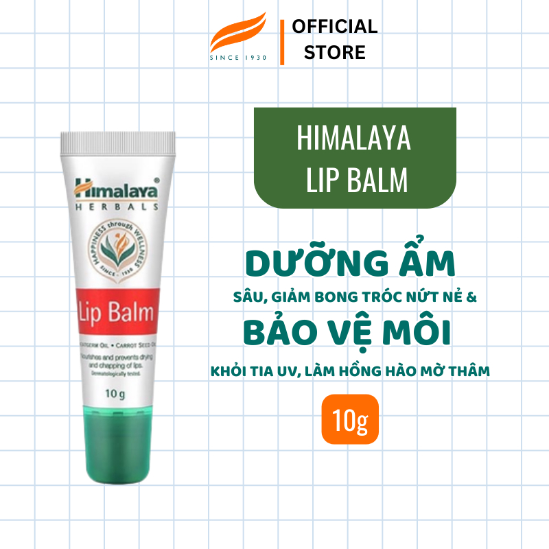 Son dưỡng hồng môi chiết xuất cà rốt Himalaya Lip Balm 10g