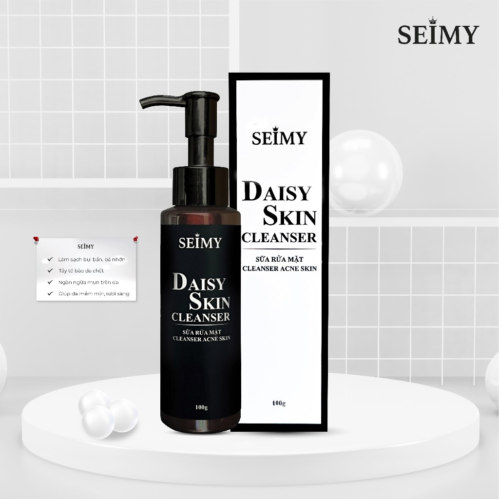 Sữa rửa mặt dạng gel Seimy – Daisy Skin Cleanser 100ml dành cho da dầu mụn, da nhạy cảm