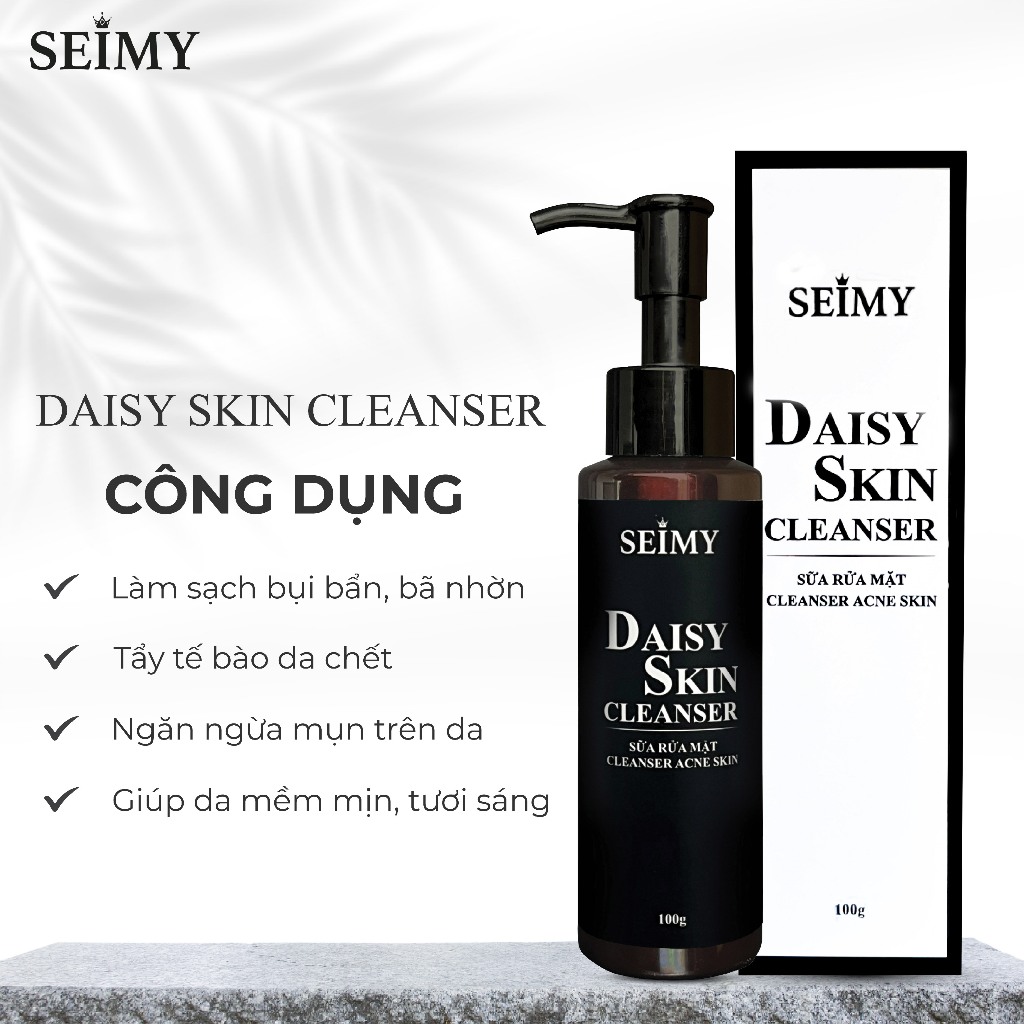 Sữa rửa mặt dạng gel Seimy – Daisy Skin Cleanser 100ml dành cho da dầu mụn, da nhạy cảm