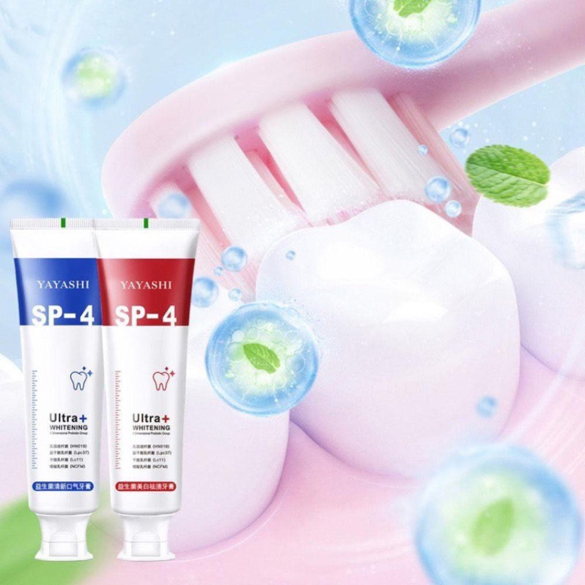 [ Mua 1 Tặng 1, Có Sỉ SLL ] Kem Đánh Răng SP-4 Yayashi Ultra+ Whitening 120g Trắng Sáng, Khử Mùi, Thơm Mát vibesvietnam