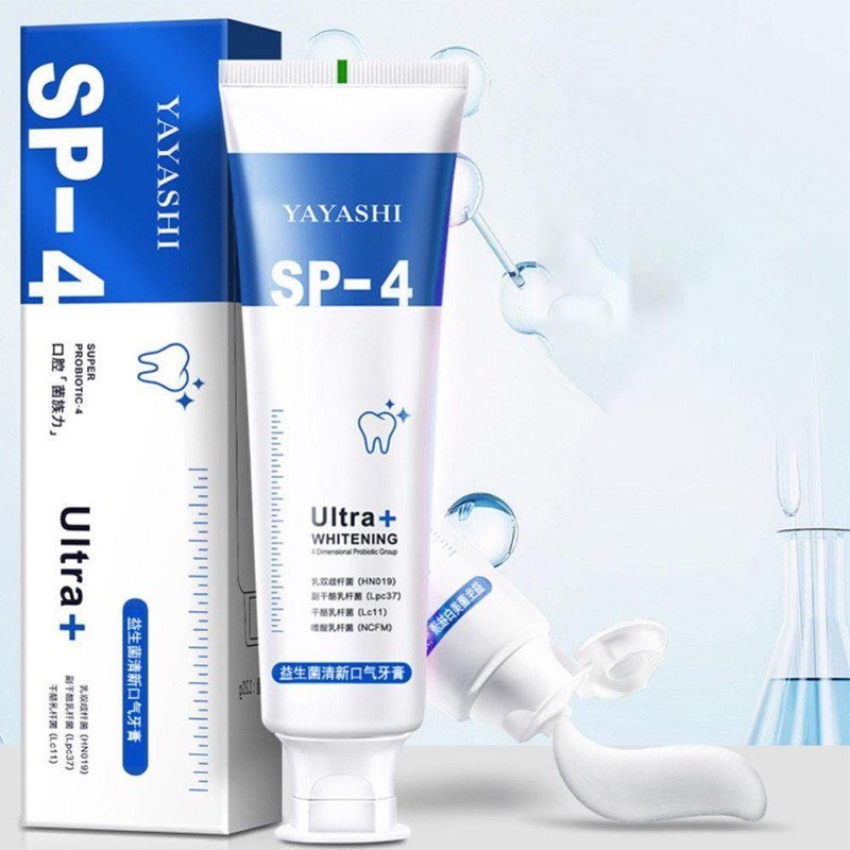 [ Mua 1 Tặng 1, Có Sỉ SLL ] Kem Đánh Răng SP-4 Yayashi Ultra+ Whitening 120g Trắng Sáng, Khử Mùi, Thơm Mát vibesvietnam