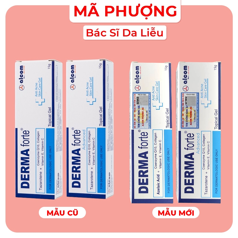Derma Forte Giảm Thâm Mụn, Dưỡng trắng mịn da – Bản Thường và bản Advanced – Bác Sĩ Mã Phượng