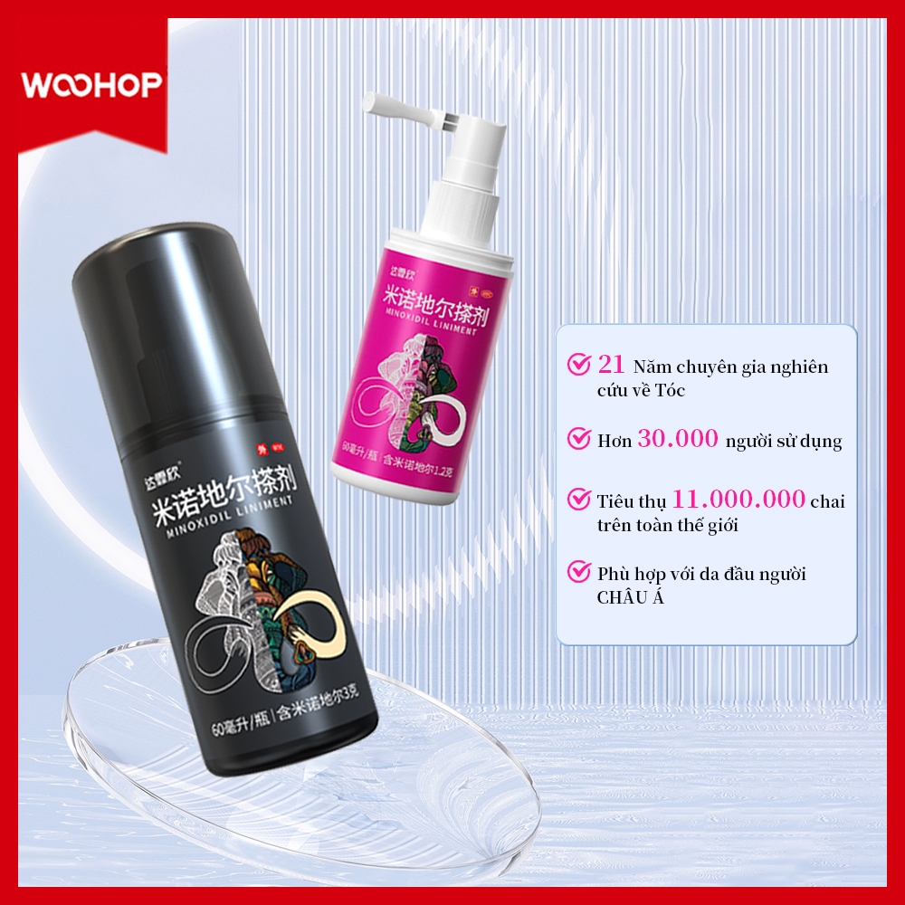 Dafexin Minoxidil Xịt Mọc Tóc 5% và 2% Dùng Cho Cả Nam và Nữ, Ngăn Ngừa Rụng Tóc và Phục Hồi Tóc