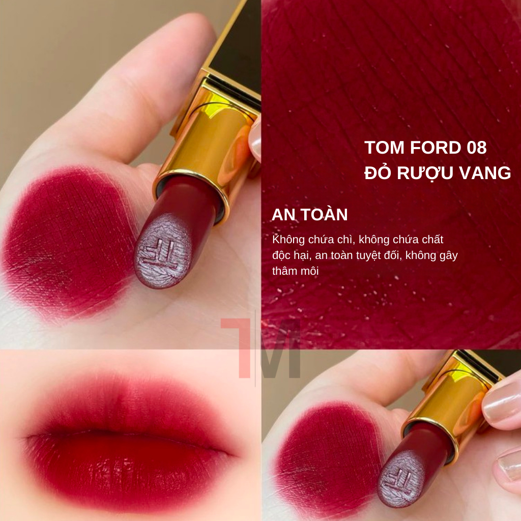 Son Tom Ford Lip Color Matte Auth Chuẩn Màu Tạo Hiệu Ứng Cong Bóng Giúp Nuôi Dưỡng Và Bảo Vệ Môi Suốt Ngày Dài