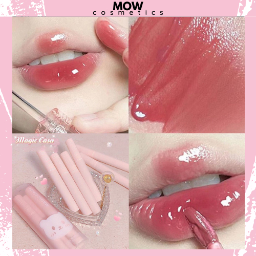 Son Bóng 6 Màu Tùy Chọn Vỏ Trong Suốt Tiện Dụng Chất Lượng Cao MOW Cosmetics SM12