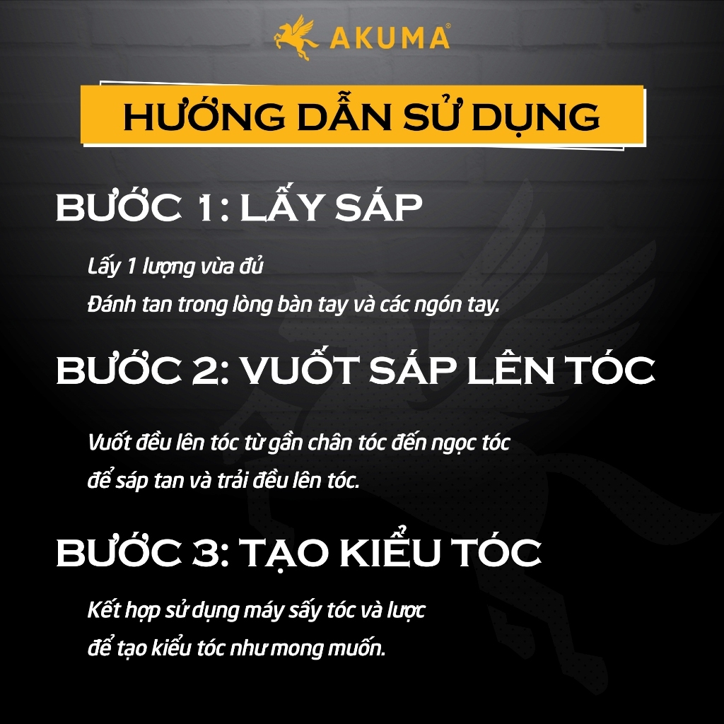 Sáp vuốt tóc, tạo kiểu nam AKUMA INFINITY CLAY 116g