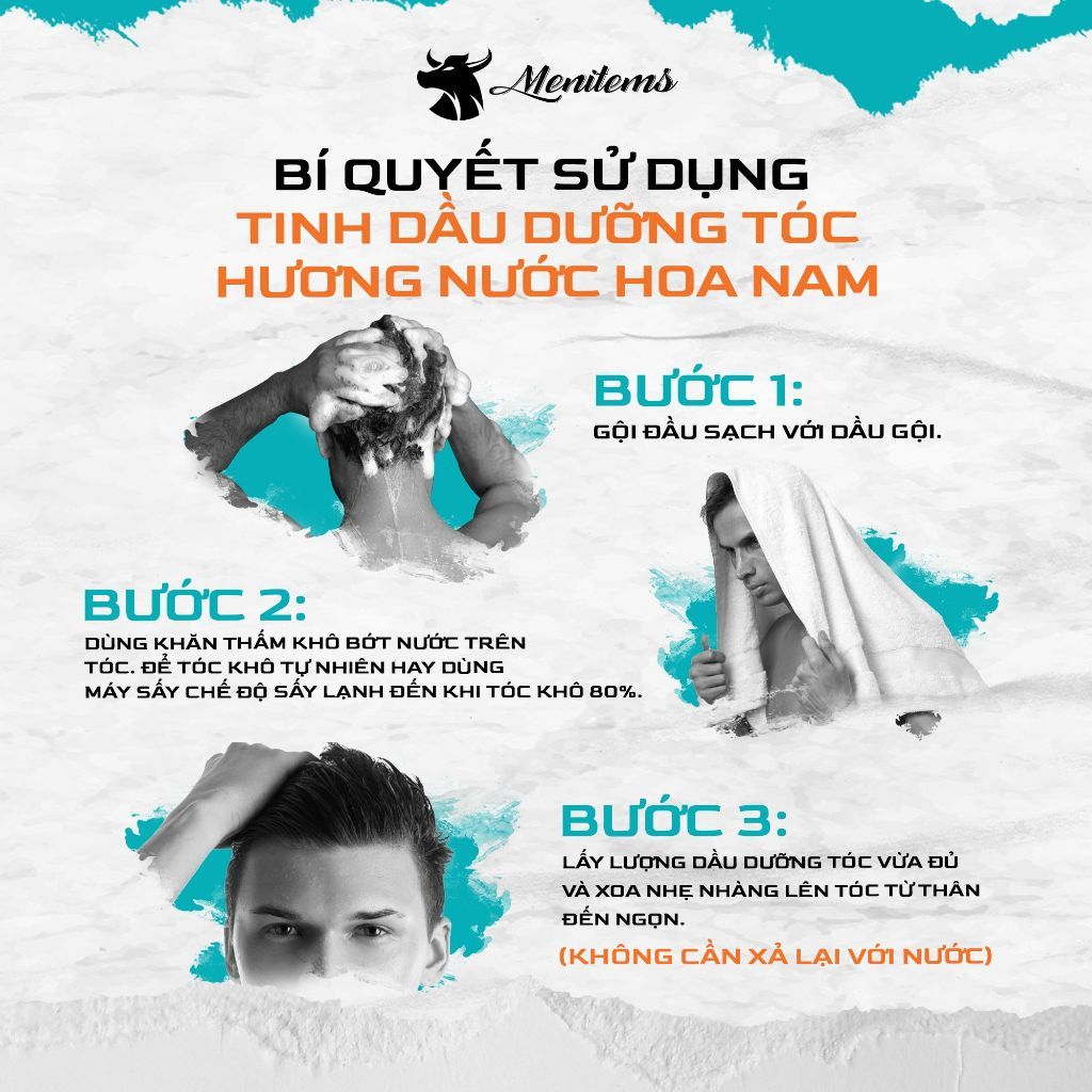 Tinh Dầu Dưỡng Tóc Hương Nước Hoa Menitems Phục Hồi Tóc Hư Tổn 30ml