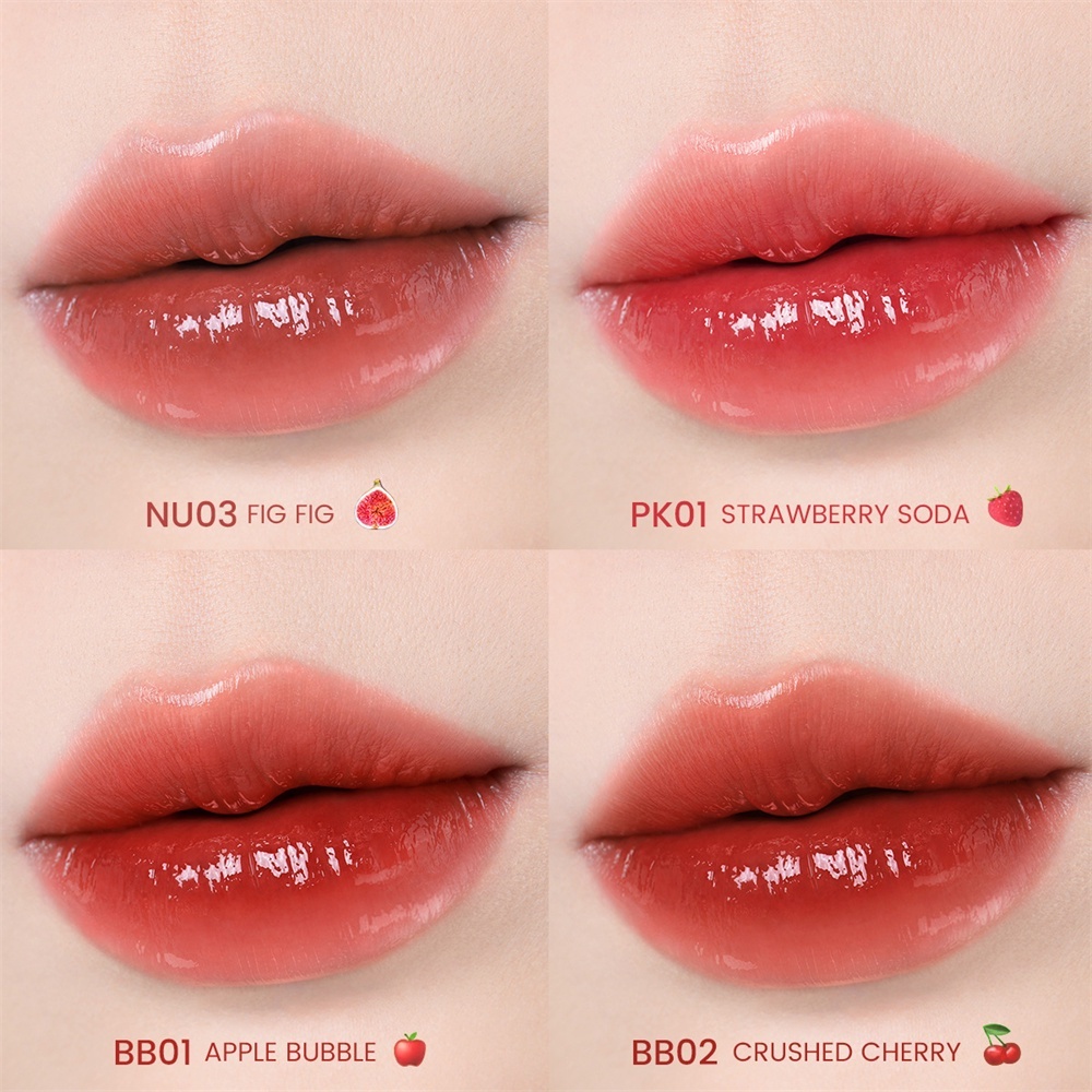 FOCALLURE Son Watery Tint bóng thạch Siêu Căng Bóng Mọng Nước Lâu Trôi dưỡng ẩm chống thấm nước
