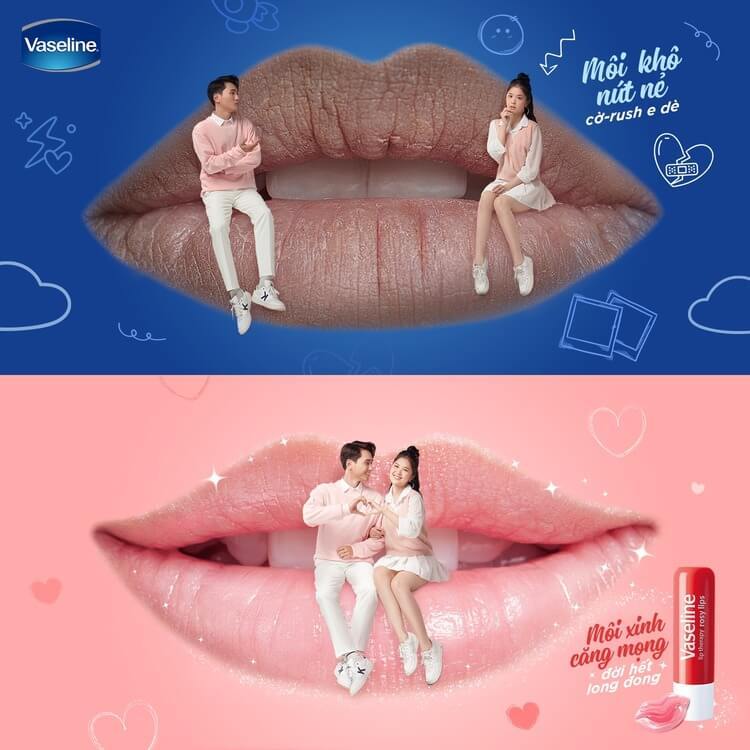 Sáp Dưỡng Môi Hồng Xinh Vaseline Lip Therapy Rosy Lip 7g